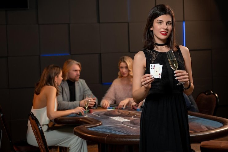 Dealer Live Casino profesional dalam video streaming interaktif di naga168